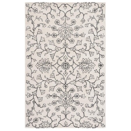 Safavieh 5 x 8 ft. Jardin Contemporary Rectangle Area Rug Ivory & Black JAR730Z-5